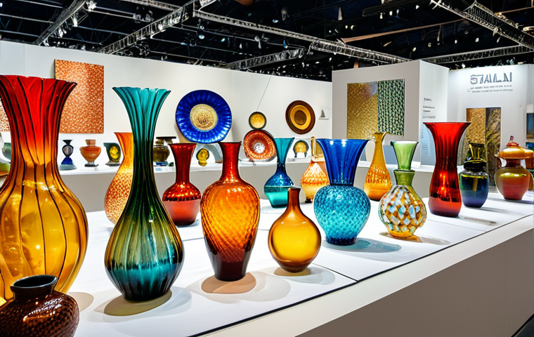 유리공예 해외 수출 시 주의점 - Safe Packaging for Export**

"Close-up shot of hands carefully packing a delicate Murano glass vase ...