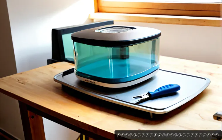 유리공예 소형 가정용 장비 추천 - Photorealistic compact home glass fusing workstation in a bright Italian apartment studio, small tab...
